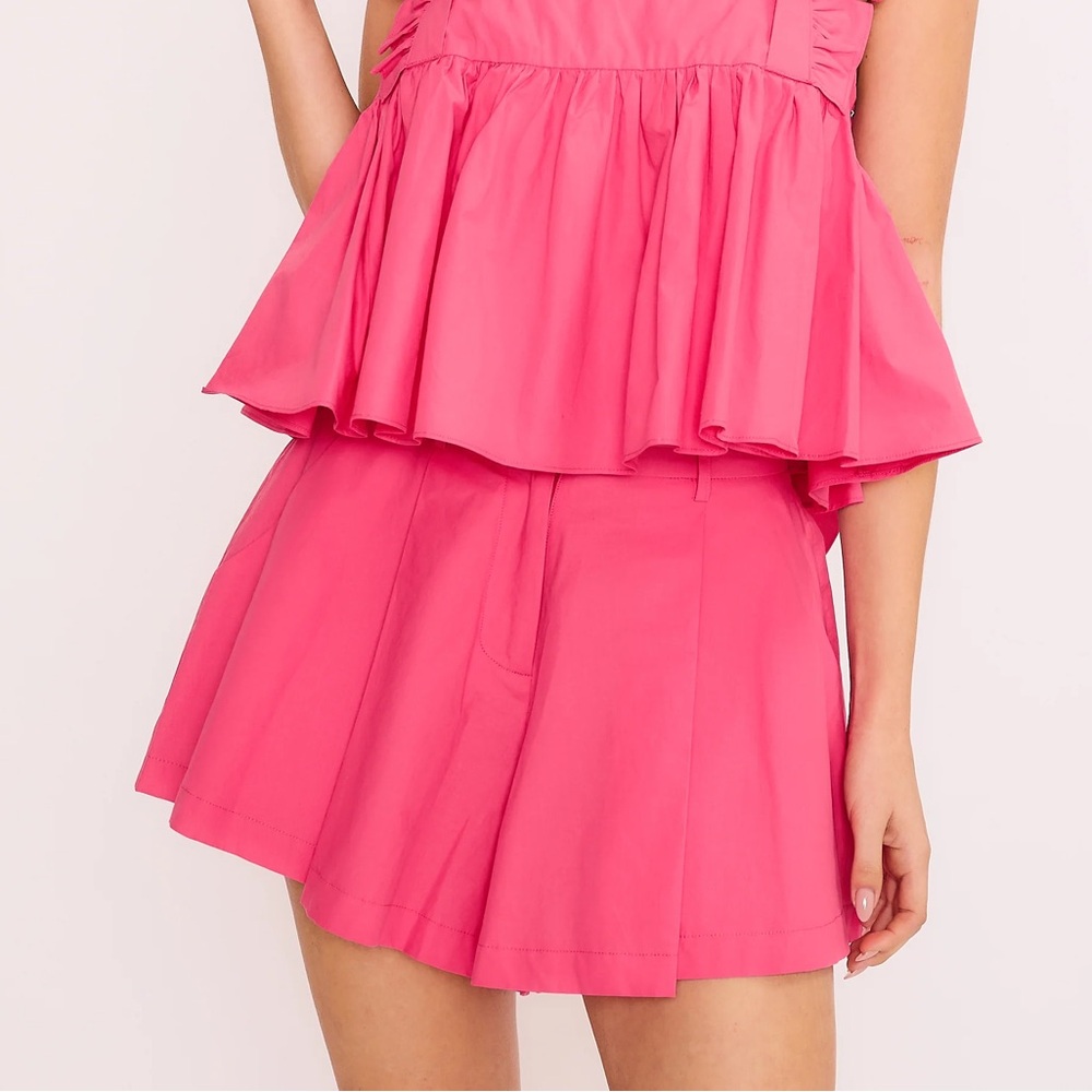 Meet Me In Santorini High Waist Pink Women's Shorts